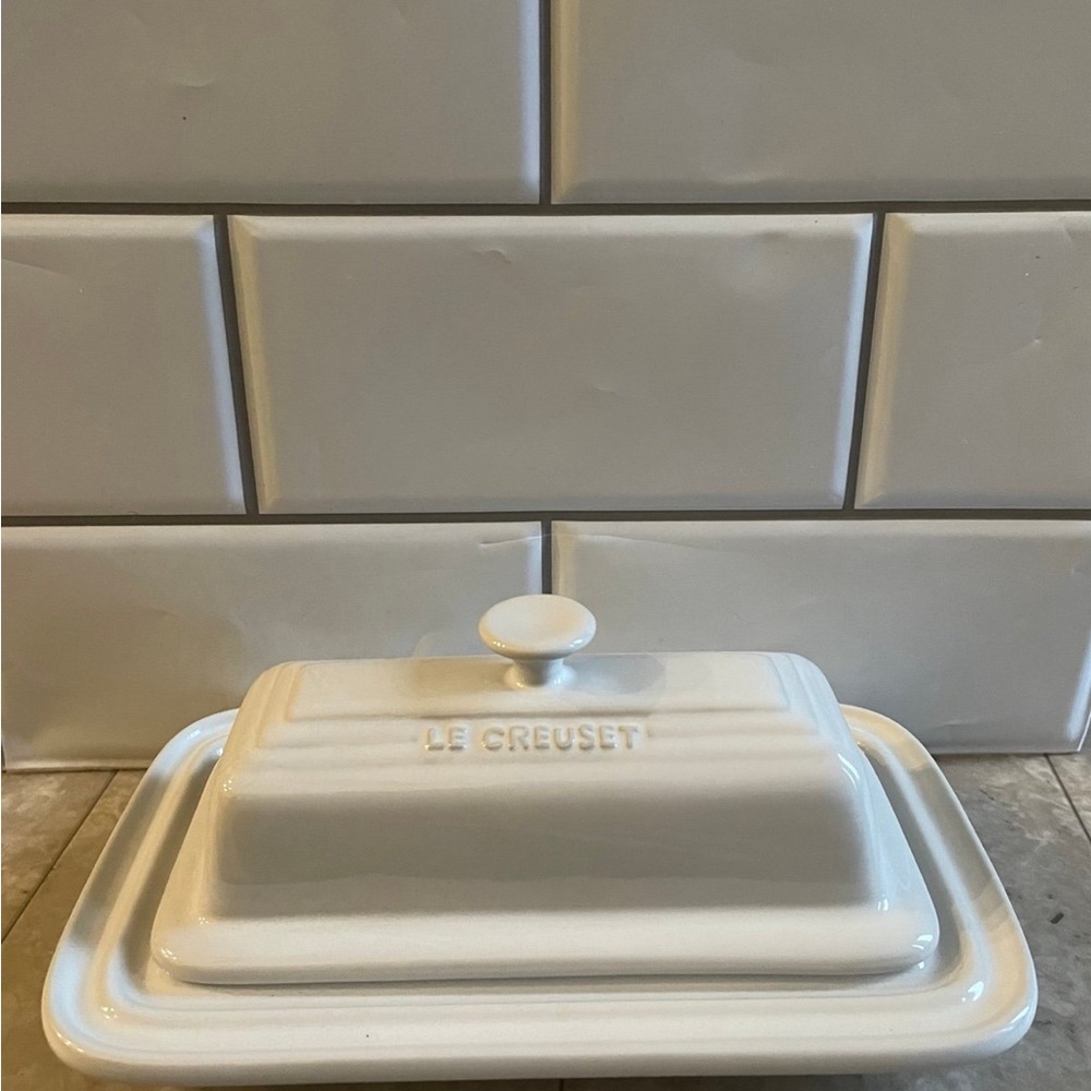 Le Creuset Cream Butter Dish